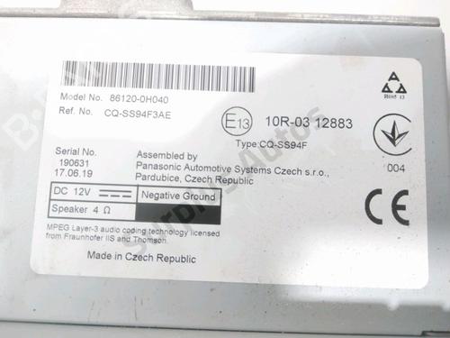 Radio CITROËN C1 II (PA_, PS_) 1.0 VTi 72 | BP30896101E6