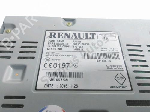 Radio RENAULT MEGANE IV Hatchback (B9A/M/N_) 1.5 dCi 110 (B9A3) | BP37769946E6 - Image 3