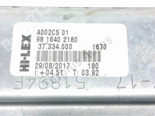 Front left window mechanism PEUGEOT 208 I (CA_, CC_) 1.2 VTI 82 | BP28241428C22
