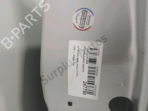 Right front door CITROËN BERLINGO MULTISPACE (B9) 1.6 HDi 90 | BP36000251C3 - Image 3