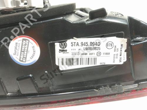 Right tailgate light VW TOURAN (5T1) 1.2 TSI | BP28267512C80 