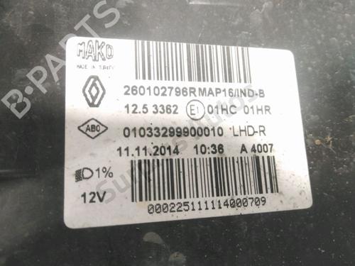 Right headlight RENAULT CLIO III Hatchback Van (SB_, SR_) 1.5 dCi (SR1H) | BP31285546C29