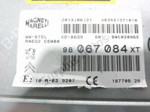 Radio CITROËN C3 II (SC_) 1.4 HDi 70 (SC8HZC, SC8HR0, SC8HP4) | BP30190945E6