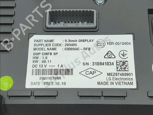Display monitor RENAULT CLIO V (B7_) 1.6 E-TECH 140 (B7MU) | BP37167757C48 - Image 3