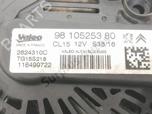 Alternator PEUGEOT 2008 I (CU_) 1.6 BlueHDi 100 | BP37220420M7  - Image 5