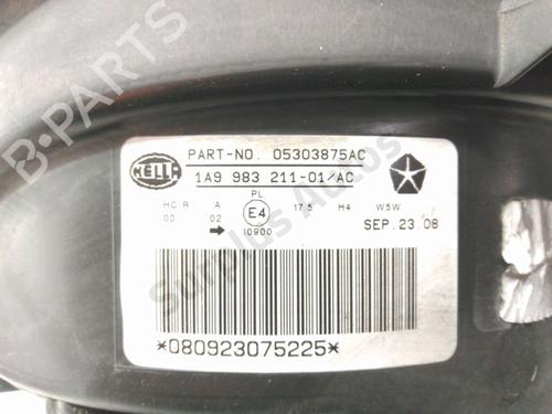 Venstre forlygte JEEP COMPASS (MK49) 2.0 CRD 4x4 | BP28266750C28 