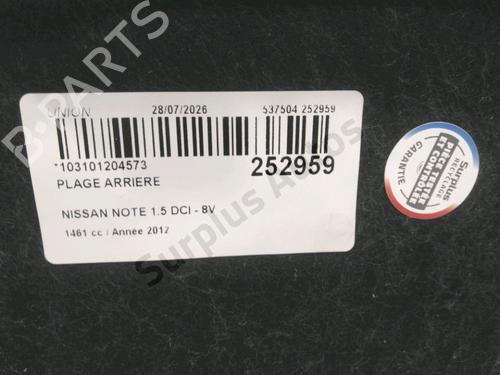 Rear parcel shelf NISSAN NOTE (E11, NE11) 1.5 dCi | BP37870964C85 - Image 2
