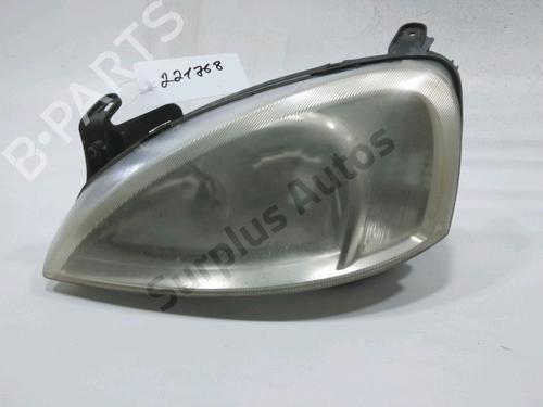 Used Left headlight OPEL CORSA C (X01) 1.2 (F08, F68) (75 hp) 31005279
