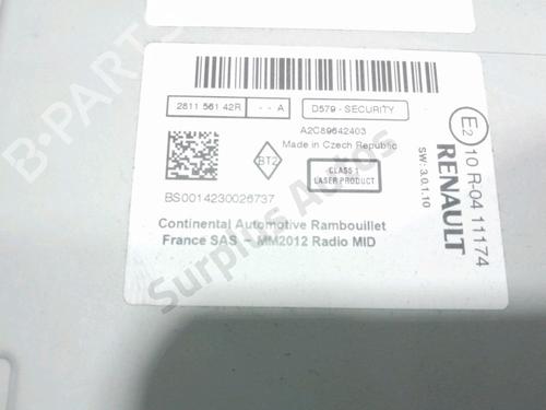 Radio RENAULT SCÉNIC III (JZ0/1_) 1.6 dCi (JZ00, JZ12) | BP30190946E6 