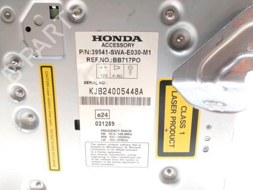 Radio HONDA CR-V III (RE_) 2.2 i-CTDi 4WD (RE6) | BP28231944E6 