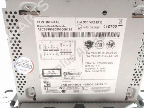 Radio FIAT 500L (351_, 352_) 1.6 D Multijet (199LYD1B) | BP28232347E6 
