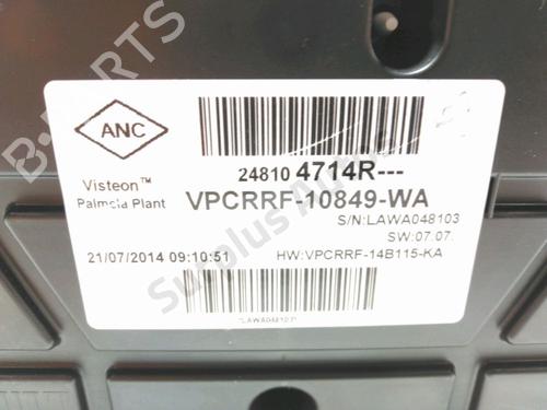 Instrument cluster RENAULT CLIO IV (BH_) 0.9 TCe 90 (BHNF, BHMA, BHMH, BHJK, BHJR) | BP28230884C47 