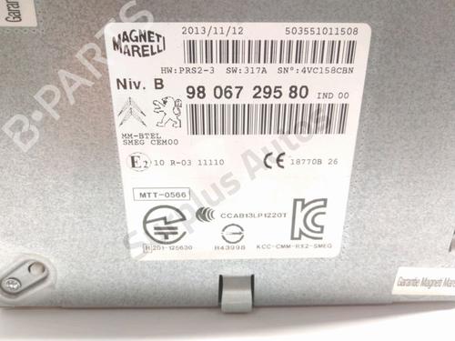 Radio PEUGEOT 2008 I (CU_) 1.6 HDi | BP28232143E6 