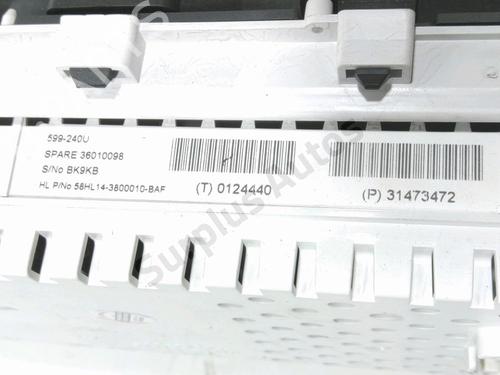 Instrument cluster VOLVO V40 Hatchback (525) D3 | BP37769435C47 - Image 3