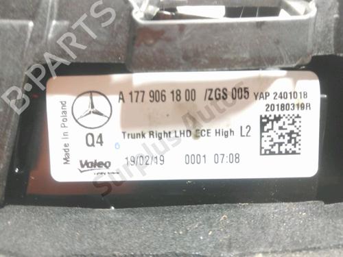 Right tailgate light MERCEDES-BENZ A-CLASS (W177)  | BP29580597C80 