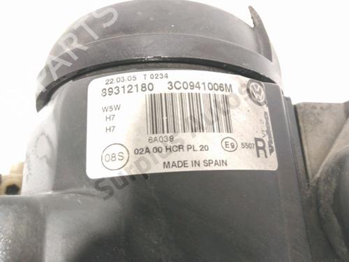 Right headlight VW PASSAT B6 (3C2) 2.0 TDI 16V | BP28508077C29
