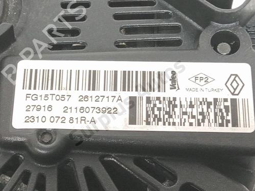 Alternator DACIA DUSTER SUV Van 1.5 dCi | BP38009347M7 - Image 5