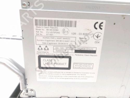 Radio TOYOTA AURIS (_E18_) 1.8 Hybrid (ZWE186_, ZWE186R) | BP29857454E6