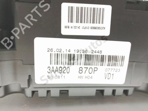 Instrument cluster VW PASSAT B7 Variant (365) 1.6 TDI | BP28231206C47 