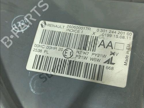 Left headlight RENAULT MEGANE III Hatchback (BZ0/1_, B3_) 1.5 dCi (BZ09, BZ0D, BZ1W, BZ29, BZ14) | BP39707212C28 - Image 3