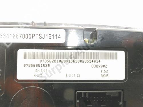 Climate control FIAT 500X (334_) 1.6 D Multijet (334AXA1B, 334AXA11) | BP29857276I5 