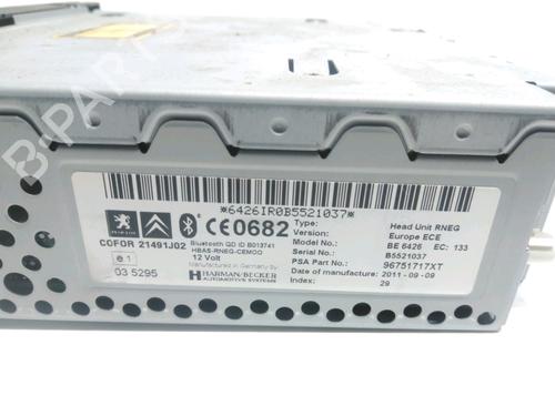 Radio PEUGEOT 207 (WA_, WC_) 1.6 HDi | BP28231855E6 