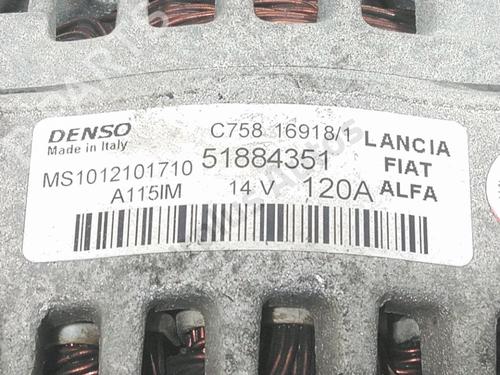 Alternator FIAT 500X (334_) 1.6 D Multijet (334AXA1B, 334AXA11) | BP37220423M7 - Image 5