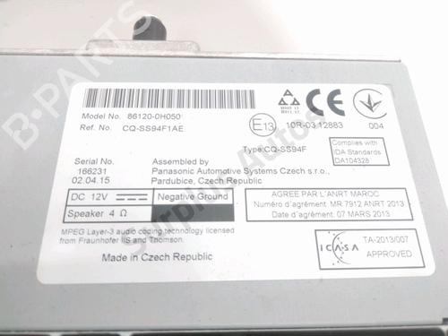 Bilradio TOYOTA AYGO (_B4_) 1.0 (KGB40) | BP28232486E6 