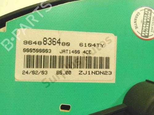 Instrument cluster PEUGEOT 206 Hatchback (2A/C) 1.6 16V | BP30918770C47