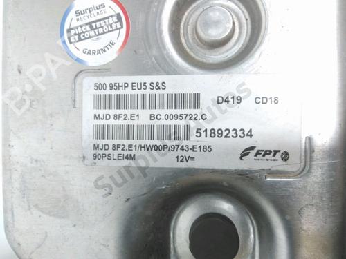 Engine control unit (ECU) FIAT 500 (312_) 1.3 D Multijet (312AXE1A) | BP37763010M57 - Image 2