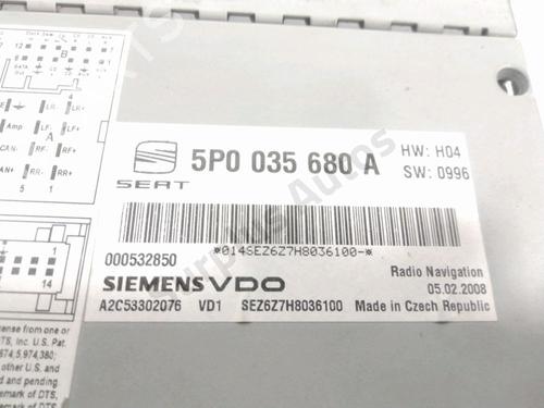 Radio SEAT ALTEA XL (5P5, 5P8) 2.0 TDI 16V | BP30086141E6 