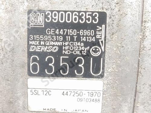 AC compressor OPEL CORSA E (X15) 1.4 (08, 68) | BP39705708M34 - Image 5