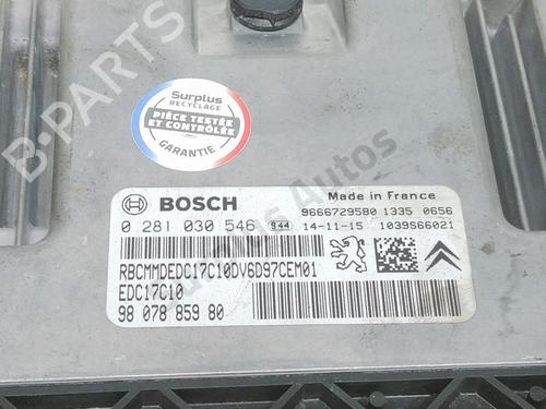 Engine control unit (ECU) PEUGEOT PARTNER Tepee 1.6 HDi 90 | BP29856907M57