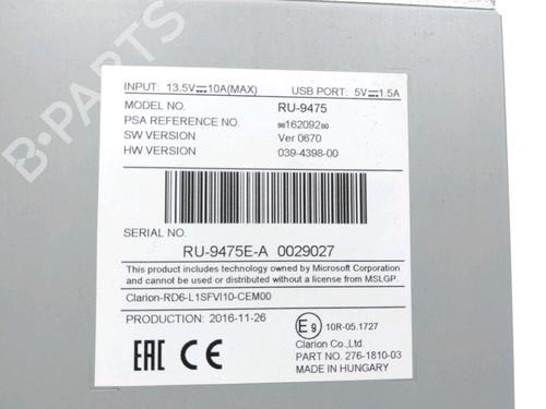 Radio CITROËN C3 III (SX) 1.2 VTi 68 | BP37769922E6 - Image 4