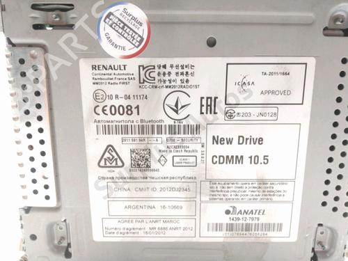 Radio RENAULT SCÉNIC III (JZ0/1_) 1.5 dCi | BP28232463E6 