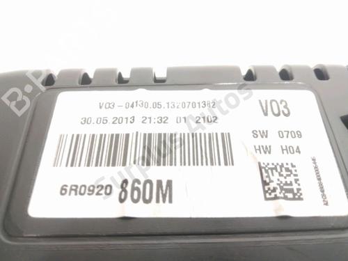 Instrument cluster VW POLO V (6R1, 6C1) 1.2 TSI | BP30101738C47