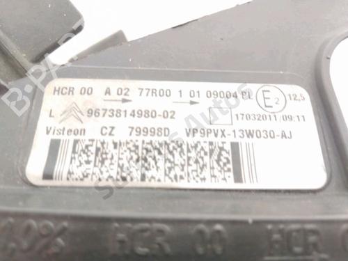 Left headlight CITROËN C3 II (SC_) 1.4 HDi 70 (SC8HZC, SC8HR0, SC8HP4) | BP29444276C28 
