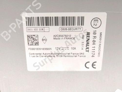 Radio RENAULT TWINGO III (BCM_, BCA_) 0.9 TCe 90 (BCM9, BCM2) | BP37769976E6 - Image 3