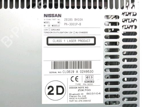 Radio NISSAN NOTE (E11, NE11) 1.5 dCi | BP28231895E6 