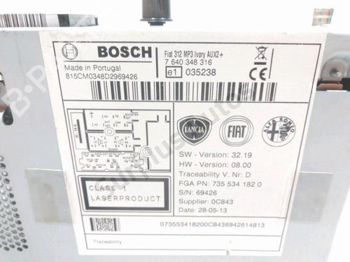 Radio FIAT 500 (312_) 1.2 (312AXA1A) | BP29230457E6 