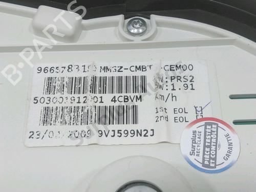 Instrument cluster PEUGEOT 206+ (2L_, 2M_) 1.4 i (2LKFWA, 2MKFWA) | BP32434805C47