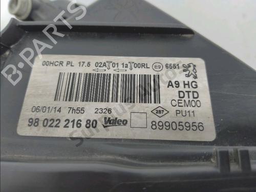 Right headlight PEUGEOT 208 I (CA_, CC_) 1.2 VTI 82 | BP32261171C29