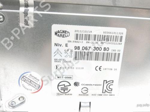 Radio PEUGEOT 208 I (CA_, CC_) 1.6 VTi | BP32402110E6