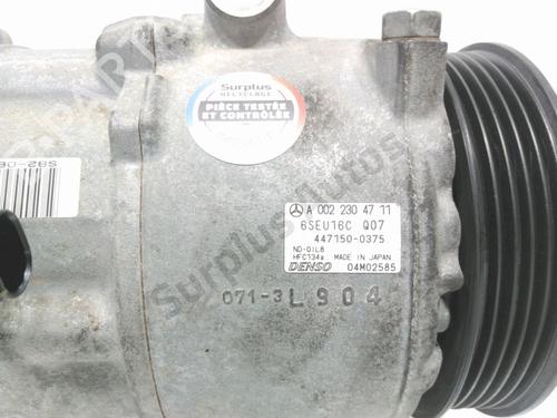AC compressor MERCEDES-BENZ A-CLASS (W169) A 160 (169.031, 169.331) | BP36509067M34 - Image 3
