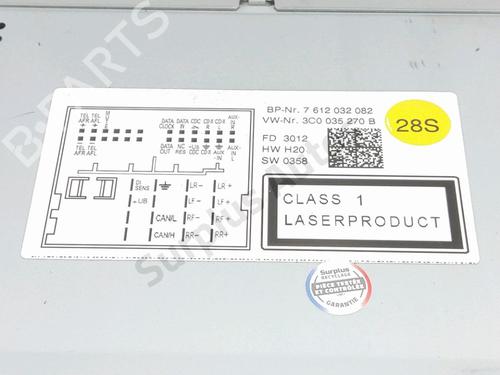 Radio VW GOLF VI (5K1) 2.0 TDI | BP39195094E6 - Image 2
