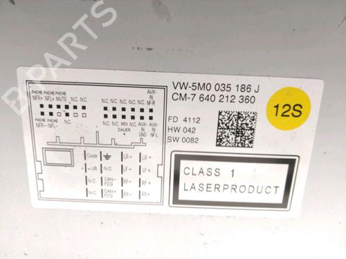 Radio VW POLO V (6R1, 6C1) 1.2 | BP28231771E6 