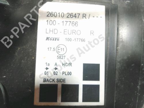 Højre forlygte RENAULT KANGOO Express (FW0/1_) 1.5 dCi 90 (FW0G, FW05, FW08, FW11) | BP30869580C29