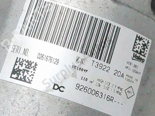 AC compressor RENAULT TWINGO III (BCM_, BCA_) 1.0 SCe 75 | BP37764608M34 - Image 5