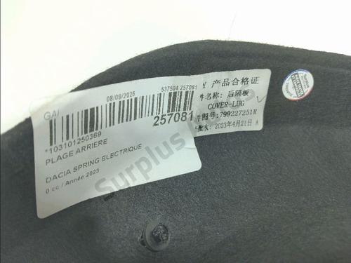 Hattehylle DACIA SPRING EV (B6M1) | BP39089497C85 - Image 3