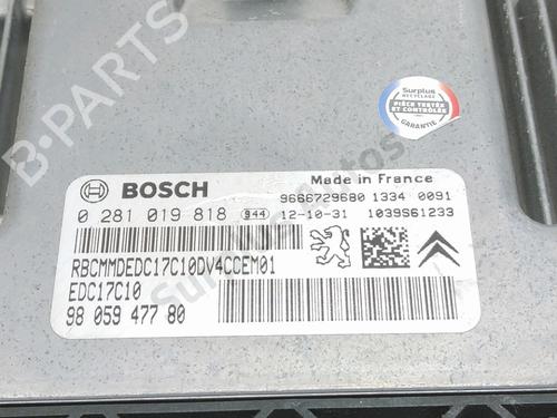 Engine control unit (ECU) CITROËN C3 II (SC_) 1.4 HDi 70 (SC8HZC, SC8HR0, SC8HP4) | BP32153555M57